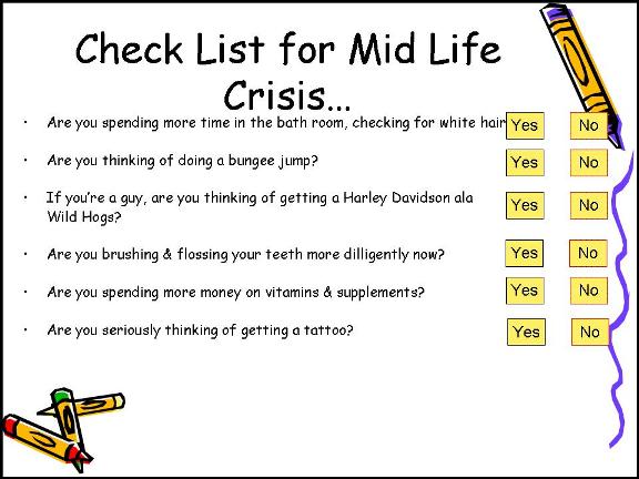 Symptoms midlife crisis Why Midlife
